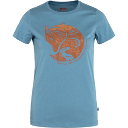 Fjällräven Arctic Fox T-shirt W Women’s T-shirts & tank tops Brown, Blue Main Front 59319