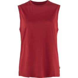 Fjällräven Abisko Wool Tank Top W Women’s T-shirts & tank tops Red Main Front 49537