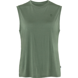 Fjällräven Abisko Wool Tank Top W Women’s T-shirts & tank tops Green Main Front 49075