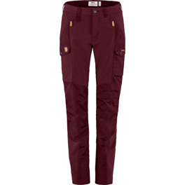 Fjällräven Nikka Trousers W Women’s Trekking trousers Red, Burgundy Main Front 15559