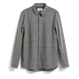 Fjällräven S/F Rider's Flannel Shirt LS M Men’s Shirts Grey Main Front 59977