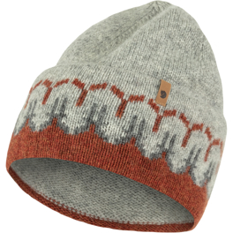 Fjällräven Övik Path Knit Beanie Unisex Caps, hats & beanies Brown Main Front 65662