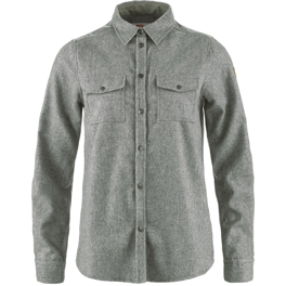 Fjällräven Canada Shirt Solid W Women’s Shirts Grey Main Front 79087