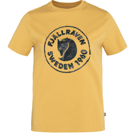 Fjällräven Kånken Art Logo Tee W Women’s T-shirts & tank tops Yellow Main Front 59369